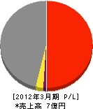 長野ニチレキ 損益計算書 2012年3月期