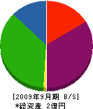 芳川建設 貸借対照表 2009年9月期