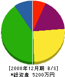 北川造園 貸借対照表 2008年12月期