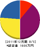 柴田塗装店 貸借対照表 2011年12月期