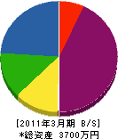 浅井商店 貸借対照表 2011年3月期