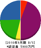 桑野製作所 貸借対照表 2010年9月期