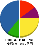 丸富富田畳店 貸借対照表 2008年3月期
