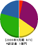 中島組 貸借対照表 2008年9月期