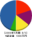 矢津建設 貸借対照表 2008年5月期
