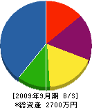 藤田鈑金 貸借対照表 2009年9月期