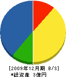 田中土木 貸借対照表 2009年12月期