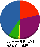 伸興水道工業 貸借対照表 2010年8月期