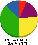 塩尻鉄工 貸借対照表 2008年9月期