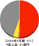 トライアン 損益計算書 2009年8月期