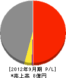 渡辺建設 損益計算書 2012年9月期