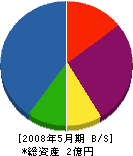 竹田土建 貸借対照表 2008年5月期