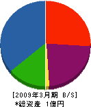 広島工務店 貸借対照表 2009年3月期