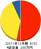 ＊田組 貸借対照表 2011年12月期