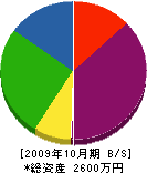 宮崎工業所 貸借対照表 2009年10月期