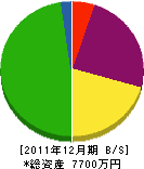 松石園 貸借対照表 2011年12月期