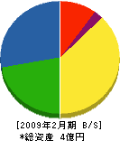 ヨコタ工務所 貸借対照表 2009年2月期
