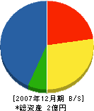 今井造園 貸借対照表 2007年12月期