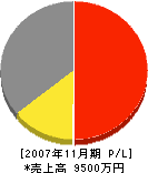 合同建設 損益計算書 2007年11月期