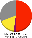 千坂工業 損益計算書 2012年5月期