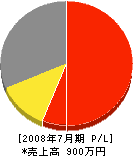 木村塗装店 損益計算書 2008年7月期