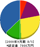片岡建築 貸借対照表 2008年9月期