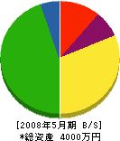 森田建設 貸借対照表 2008年5月期