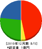 中井建築 貸借対照表 2010年12月期