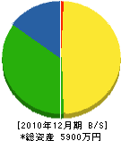 片桐庭研土木 貸借対照表 2010年12月期