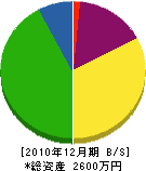 澤工業 貸借対照表 2010年12月期