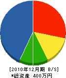 山下緑化 貸借対照表 2010年12月期