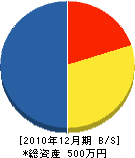 濱田電気工事 貸借対照表 2010年12月期
