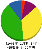 水田組 貸借対照表 2009年12月期
