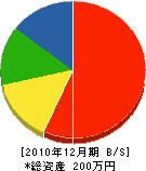 芳井組 貸借対照表 2010年12月期