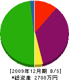 横田商会 貸借対照表 2009年12月期