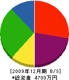 インテリア千田商店 貸借対照表 2009年12月期
