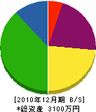 北村木工所 貸借対照表 2010年12月期