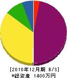 大矢住宅設備 貸借対照表 2010年12月期