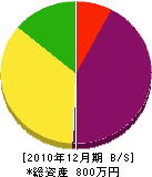 山岡建業 貸借対照表 2010年12月期 山岡建業 貸借対照表 2010年12月期