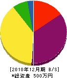 カサハラ塗装工芸 貸借対照表 2010年12月期