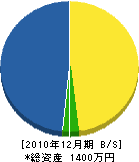 高橋電気 貸借対照表 2010年12月期