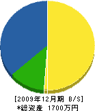 枡田商事 貸借対照表 2009年12月期