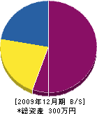 東海工業 貸借対照表 2009年12月期