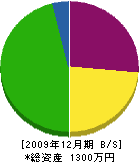 岡田表具店 貸借対照表 2009年12月期