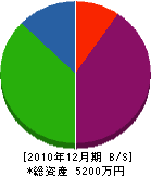 昭栄工務店 貸借対照表 2010年12月期