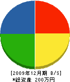 片岡たたみ店 貸借対照表 2009年12月期