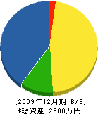 疋田農昌園 貸借対照表 2009年12月期