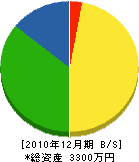 岩田設備工事店 貸借対照表 2010年12月期