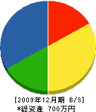 井上住宅 貸借対照表 2009年12月期