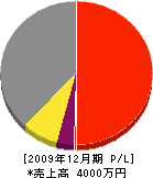 新和設備工業 損益計算書 2009年12月期